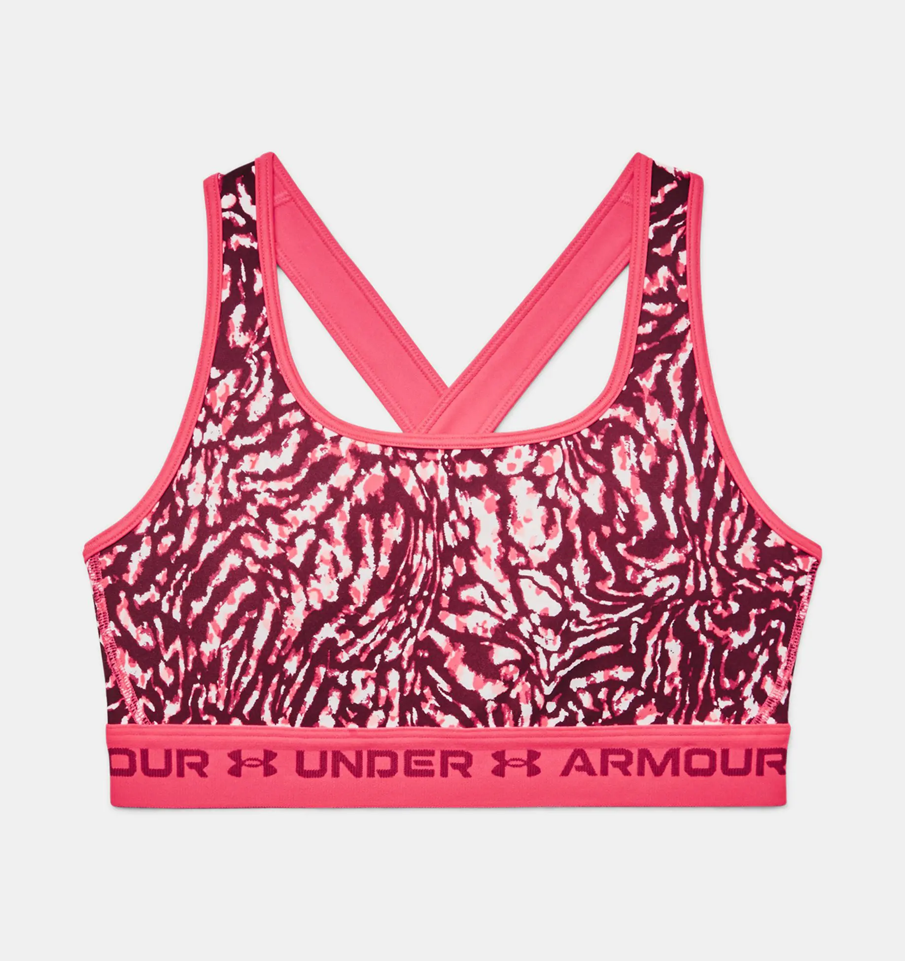 Bra deportivo Armour® Mid Crossback Printed para mujer image number 6