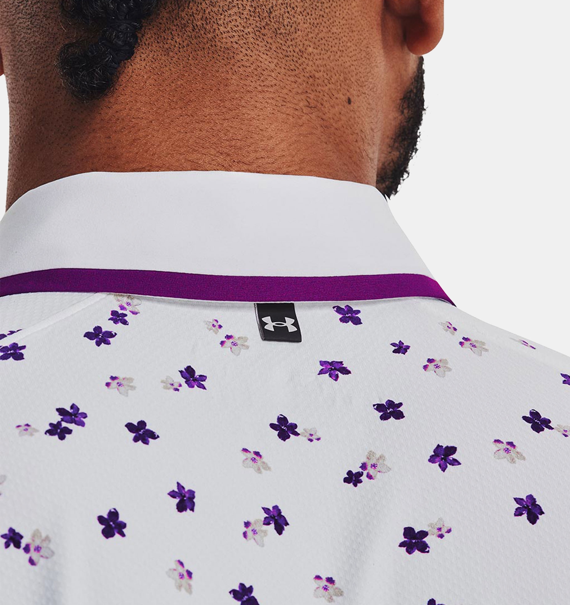 Polo de Golf UA Iso-Chill Floral para hombre image number 3