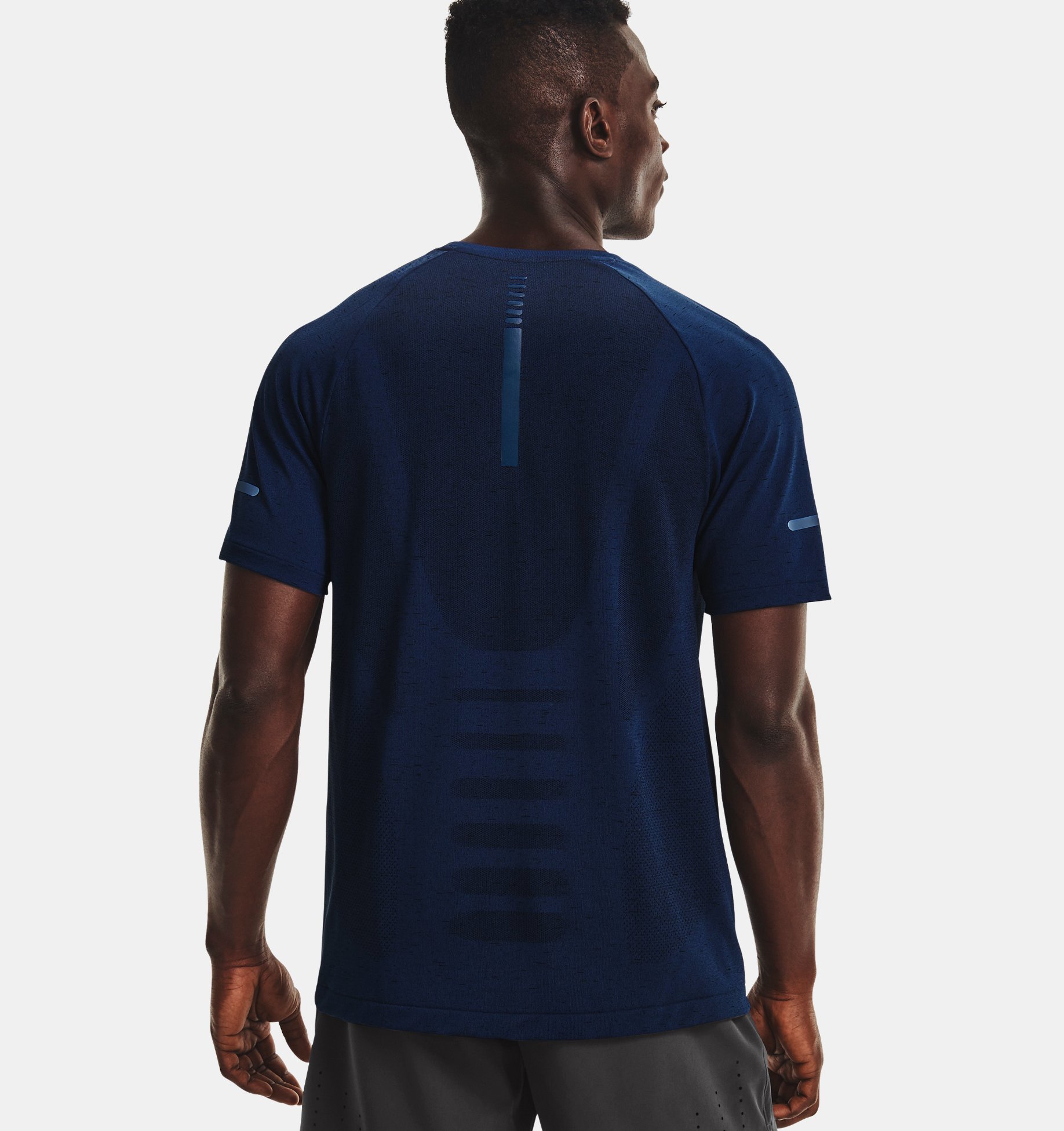 UA Seamless Run SS-BLU,SM image number 1