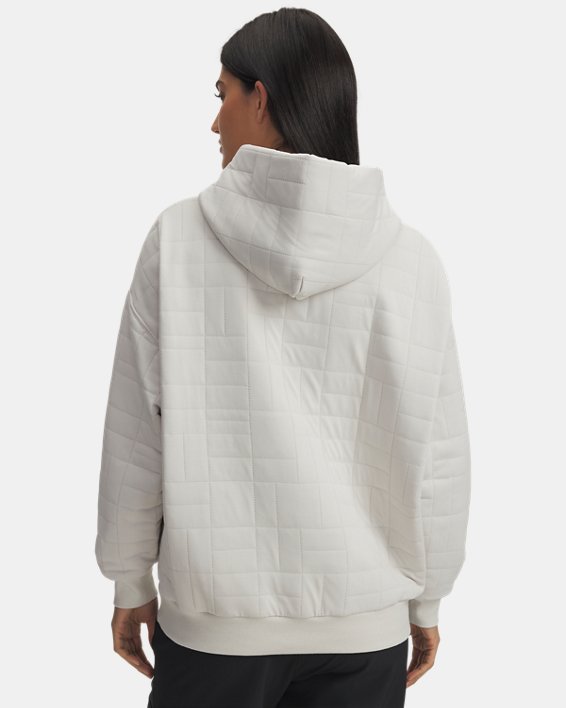 Hoodie UA Unstoppable Fleece Textured para Mujer image number 1