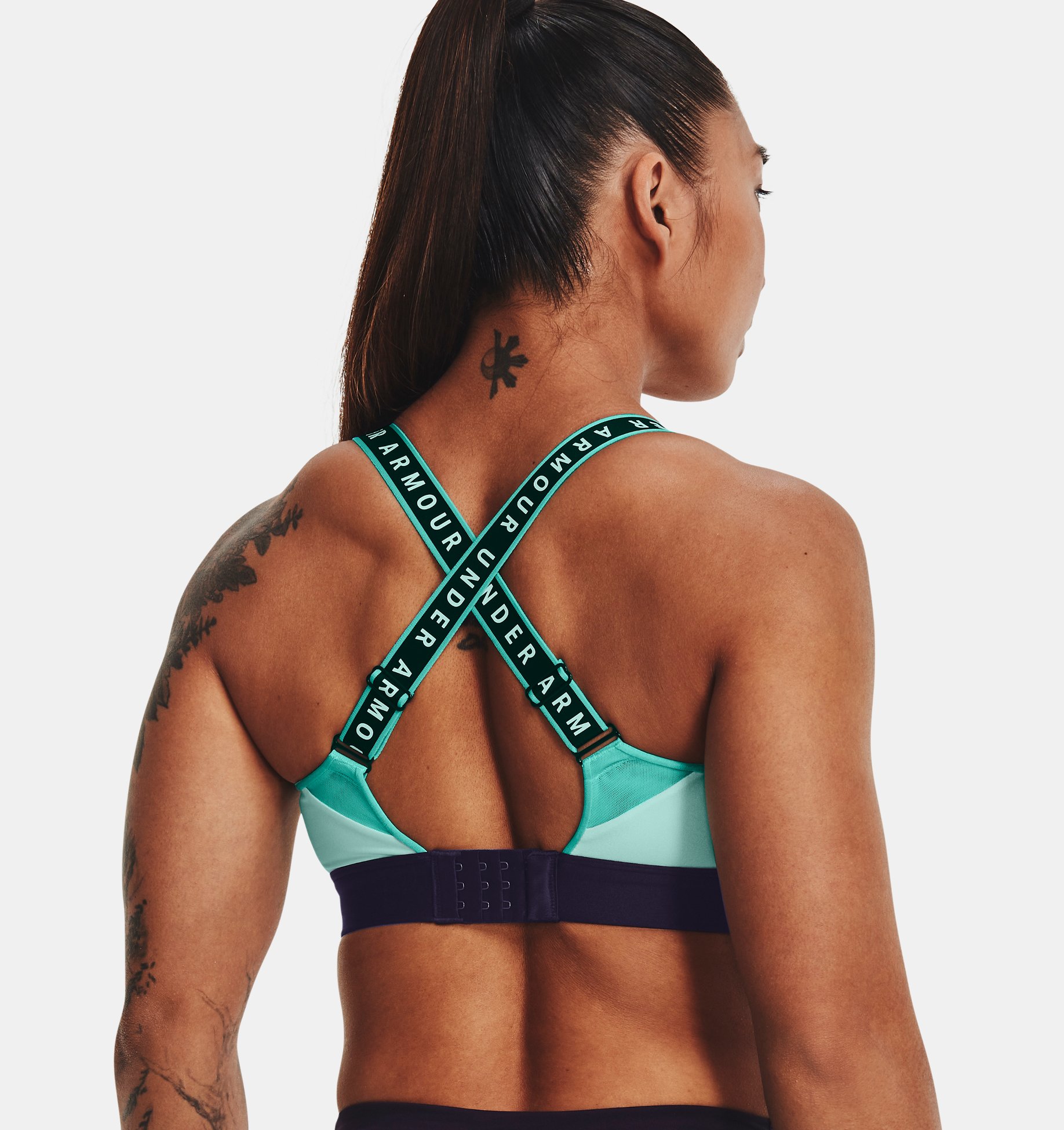 Bra deportivo UA Infinity High Blocked para mujer image number 1