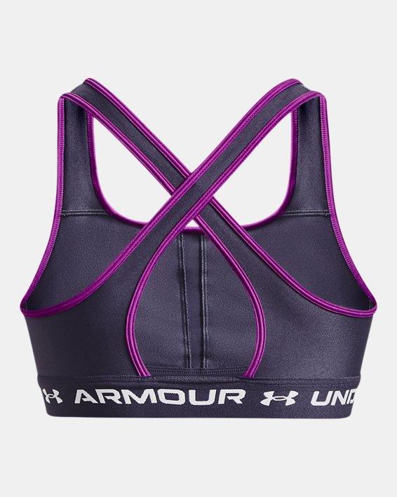 UA Crossback Mid Bra-GRY image number 8