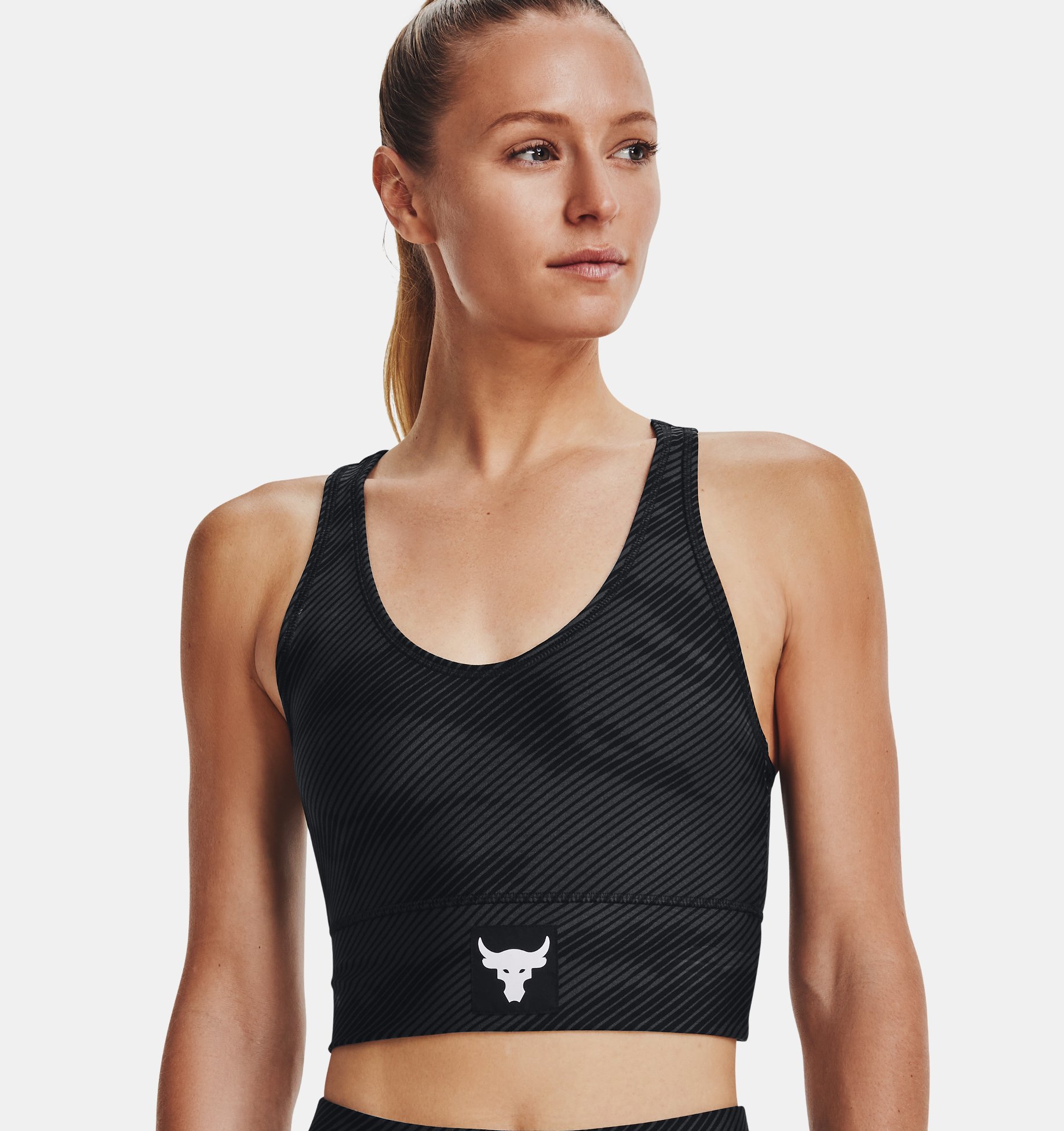 Bra deportivo UA Project Rock HeatGear® para mujer image number 0