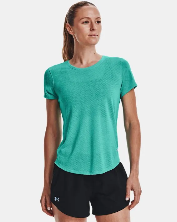 Remera manga corta UA Streaker Run para mujer image number 0