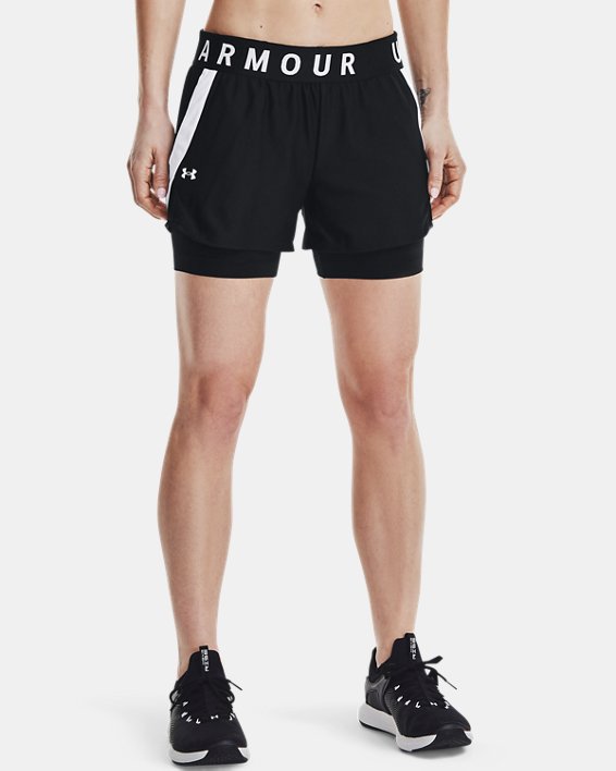 invernadero asignar Cuadrante Short 2 en 1 Under Armour Play Up para mujer