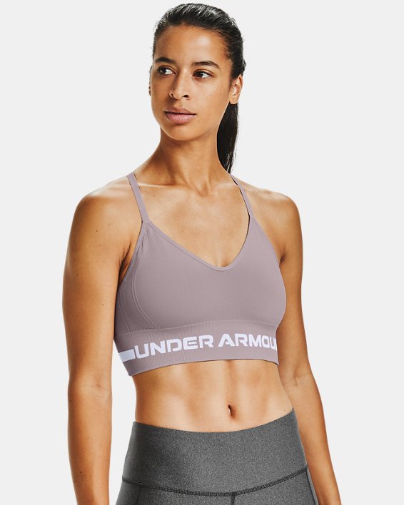 UA Seamless Low Long Bra-PNK