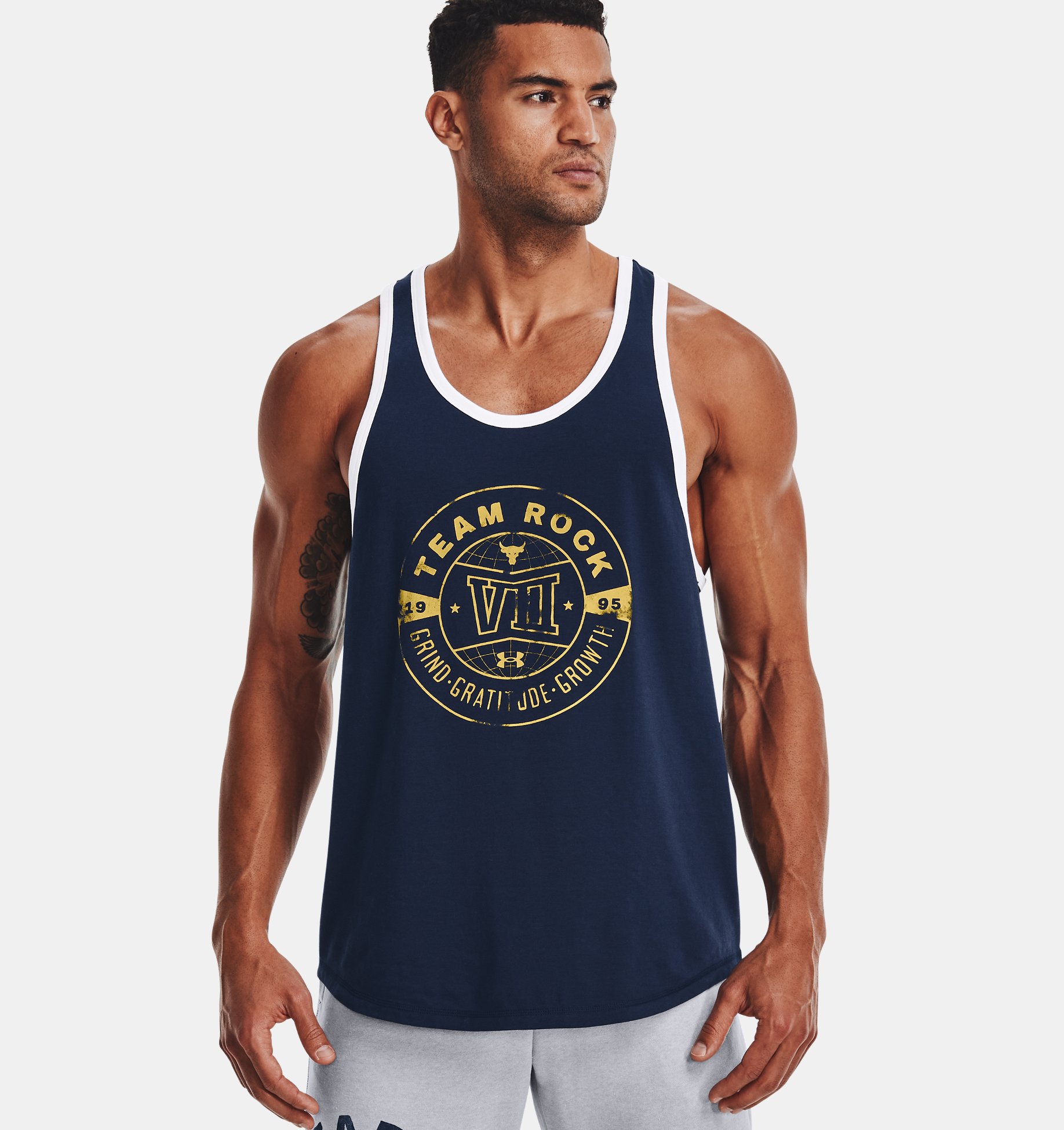 Musculosa UA Project Rock para hombre image number 0