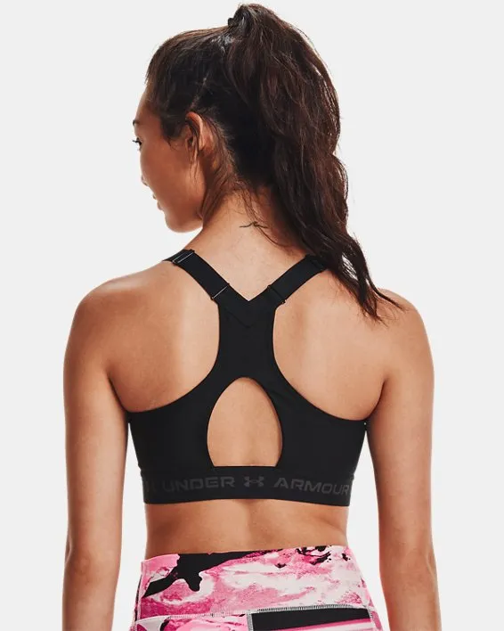 Sport bra Armour® Crossback High Zip para Mujer image number 1