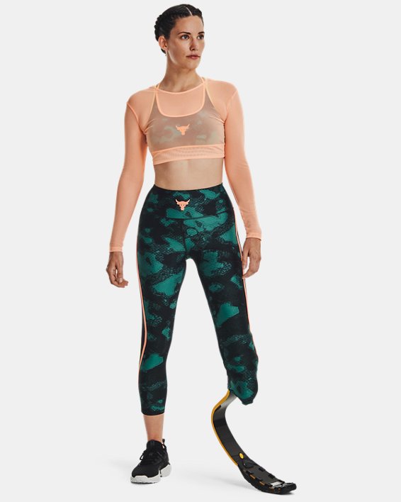 Leggings con estampado Project Rock HeatGear® Ankle para Mujer image number 3