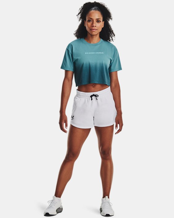 Remera UA Branded Dip Dye Crop para Mujer image number 2