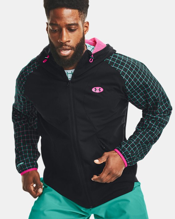 Campera con capucha UA Woven Geo para hombre
