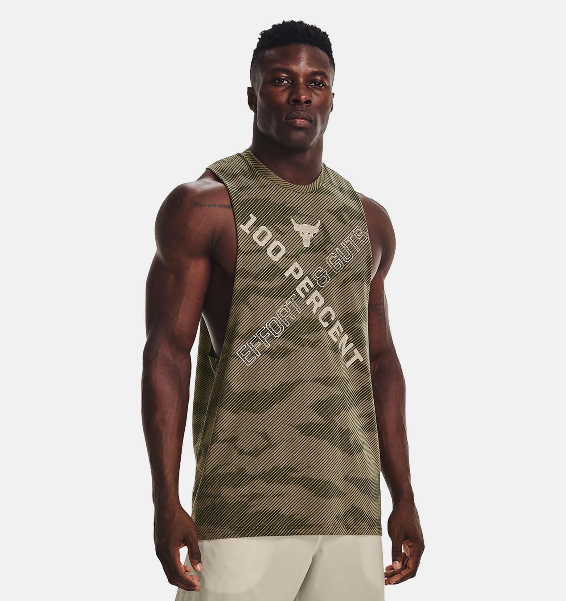 Musculosa UA Project Rock 100 Percent para hombre image number 0