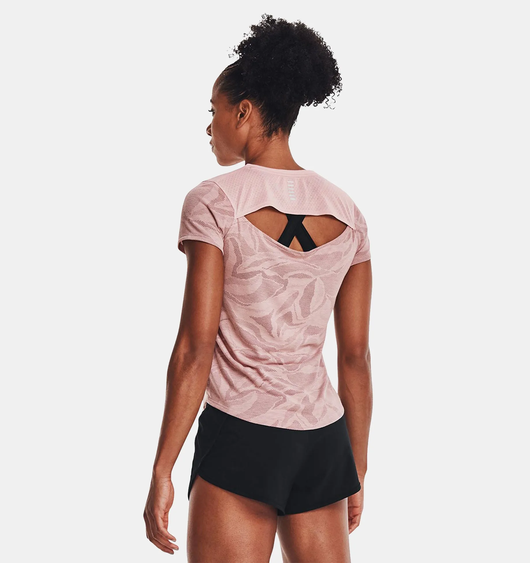 Remera UA Streaker Jacquard para mujer image number 1