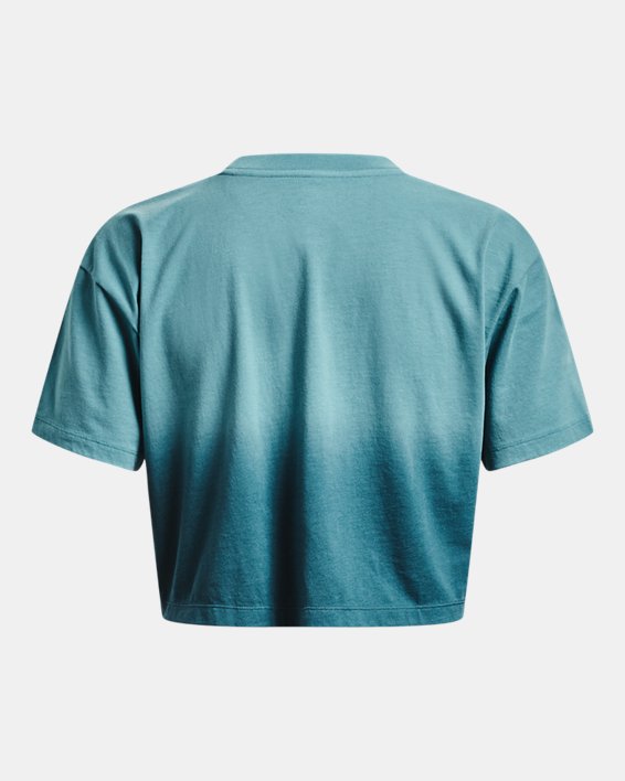 Remera UA Branded Dip Dye Crop para Mujer image number 5