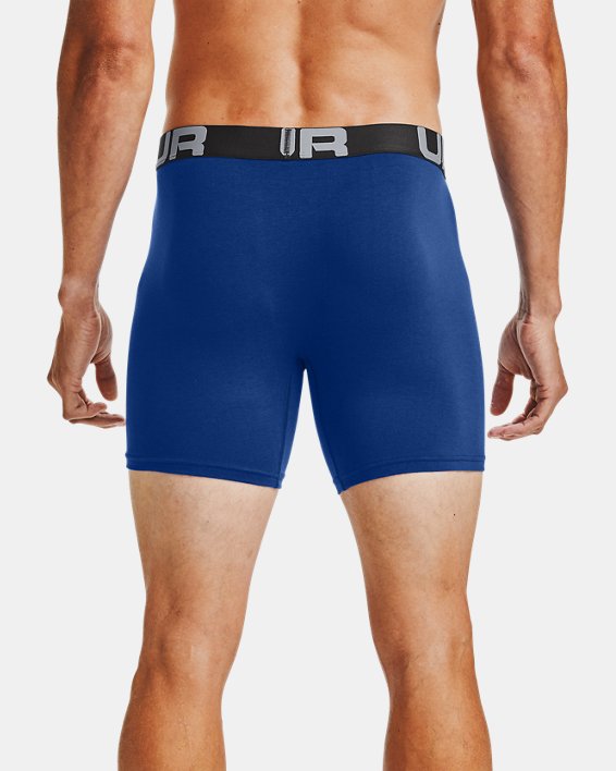 UA Charged Cotton 6in 3 Pack-BLU image number 1