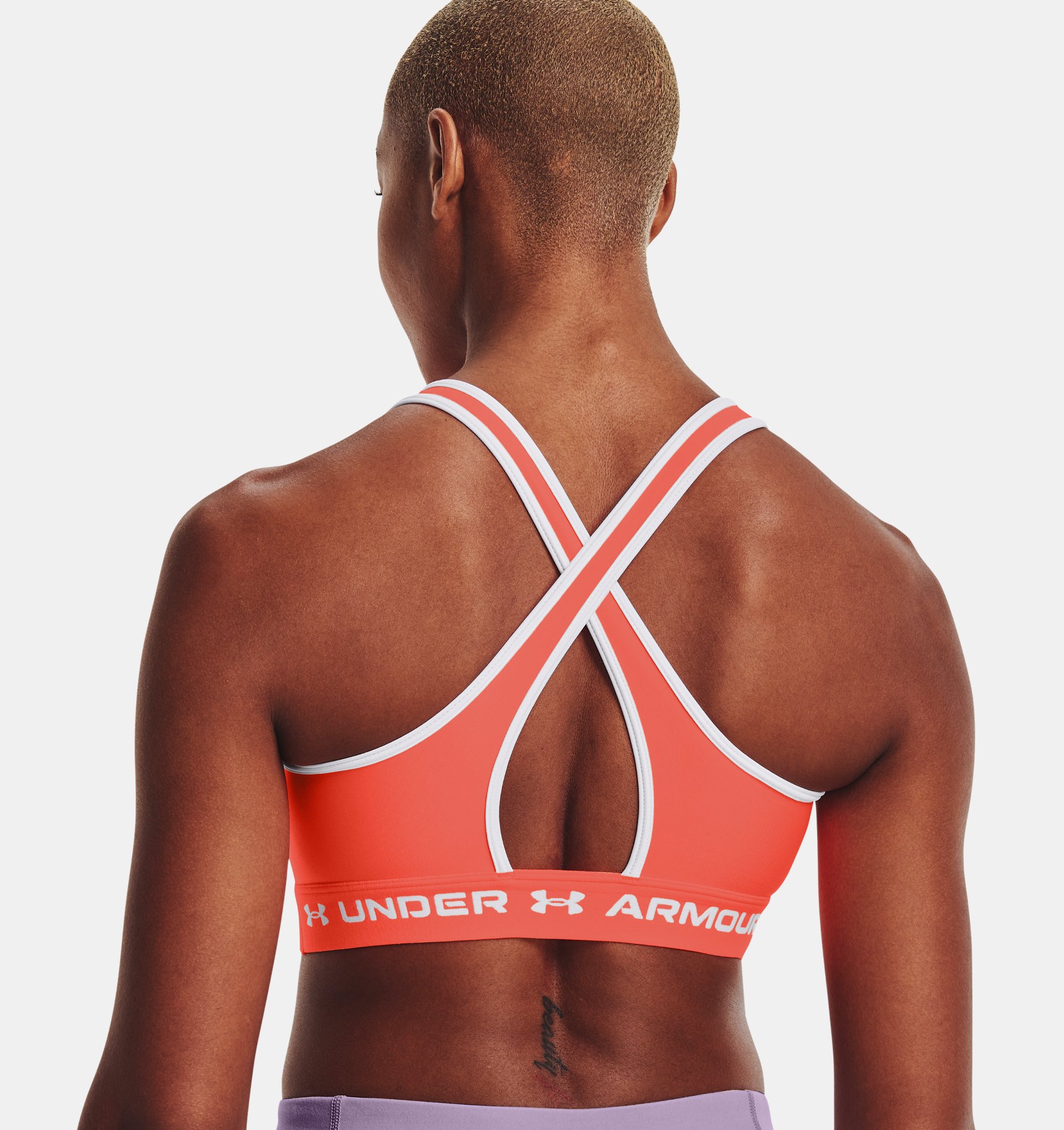 Bra deportivo de impacto medio Armour® Mid Crossback para mujer image number 5