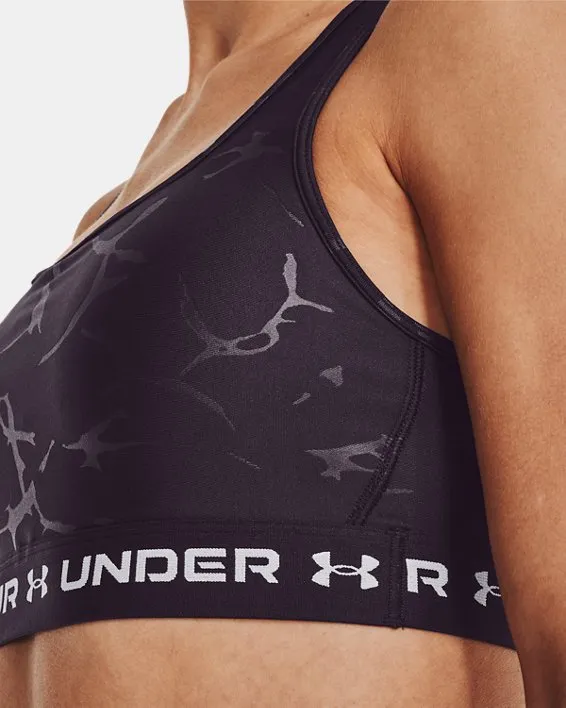 Sport Bra UA Crossback Mid Emboss para Mujer image number 5