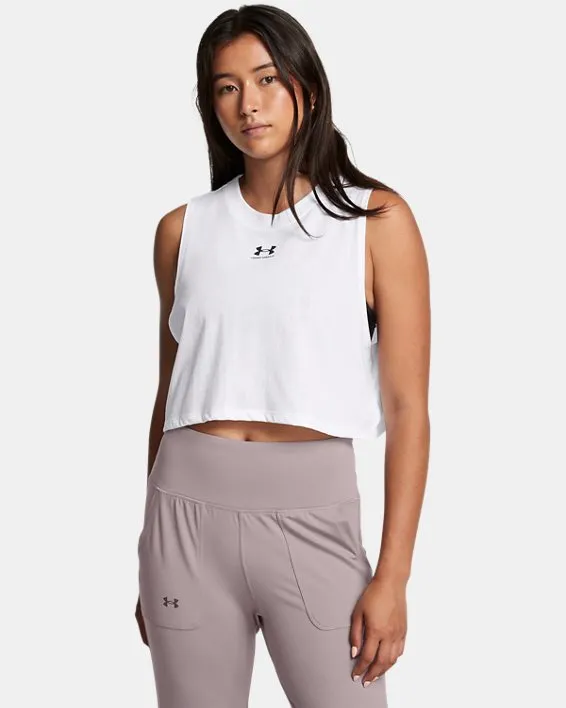UA W CROPPED LG TANK ARG