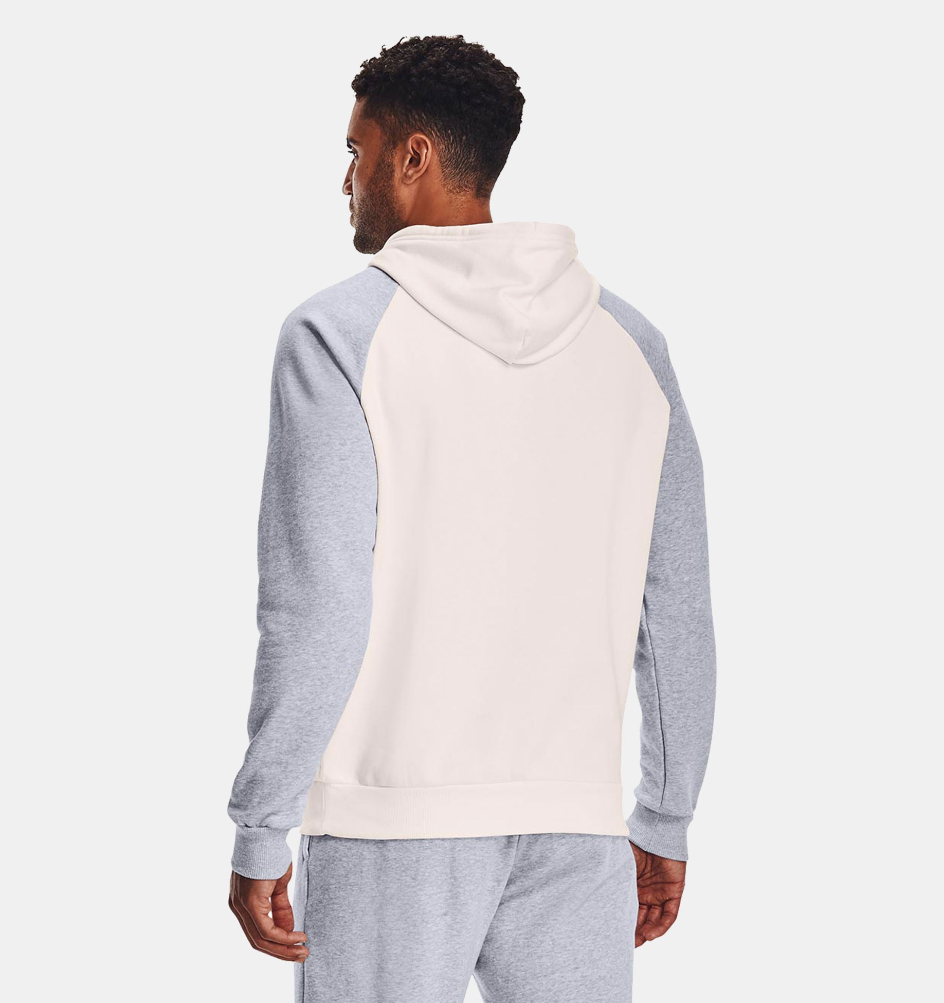 Buzo con capucha UA Rival Fleece Colorblock Hoodie para hombre image number 1