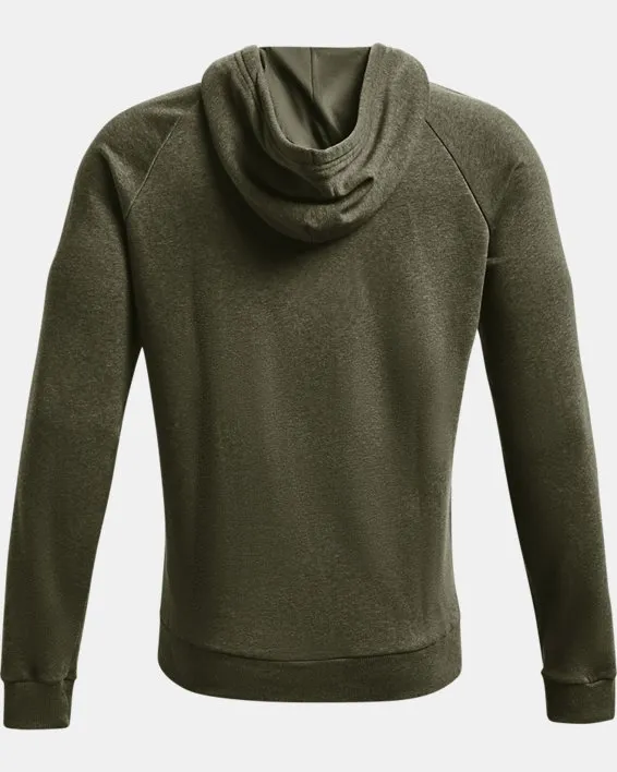 UA Rival Fleece Hoodie-GRN image number 4