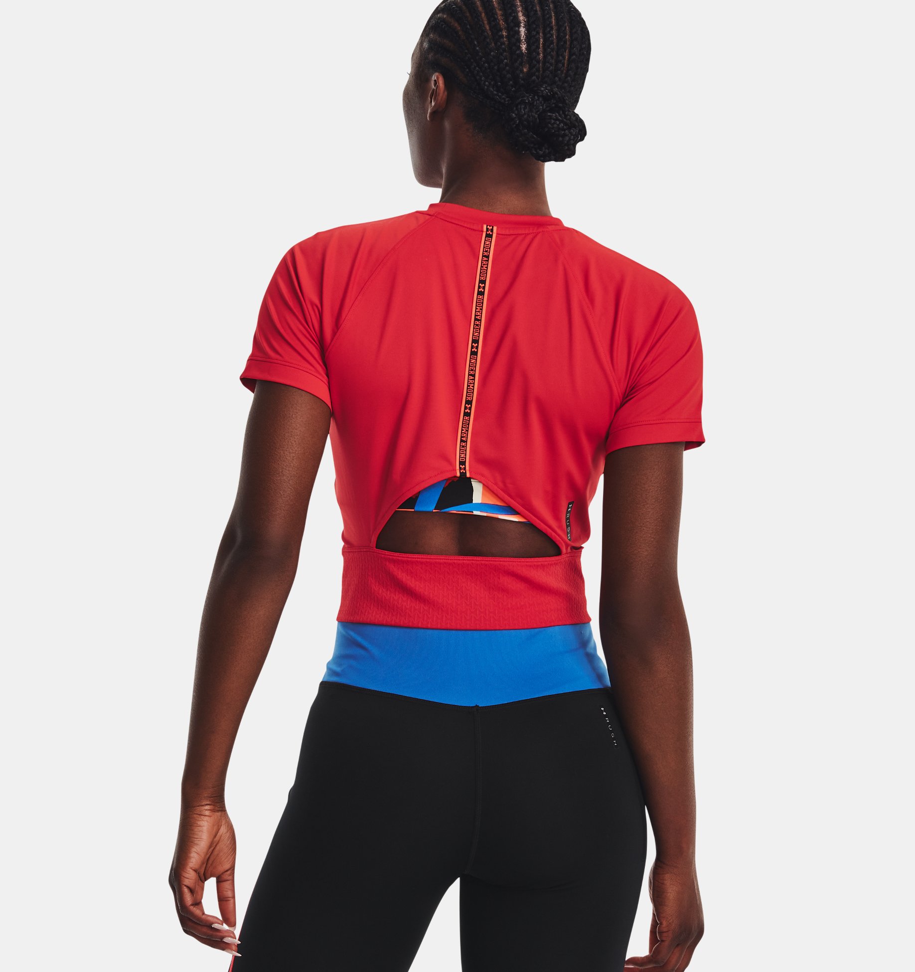 Remera UA Rush Perf para mujer image number 1