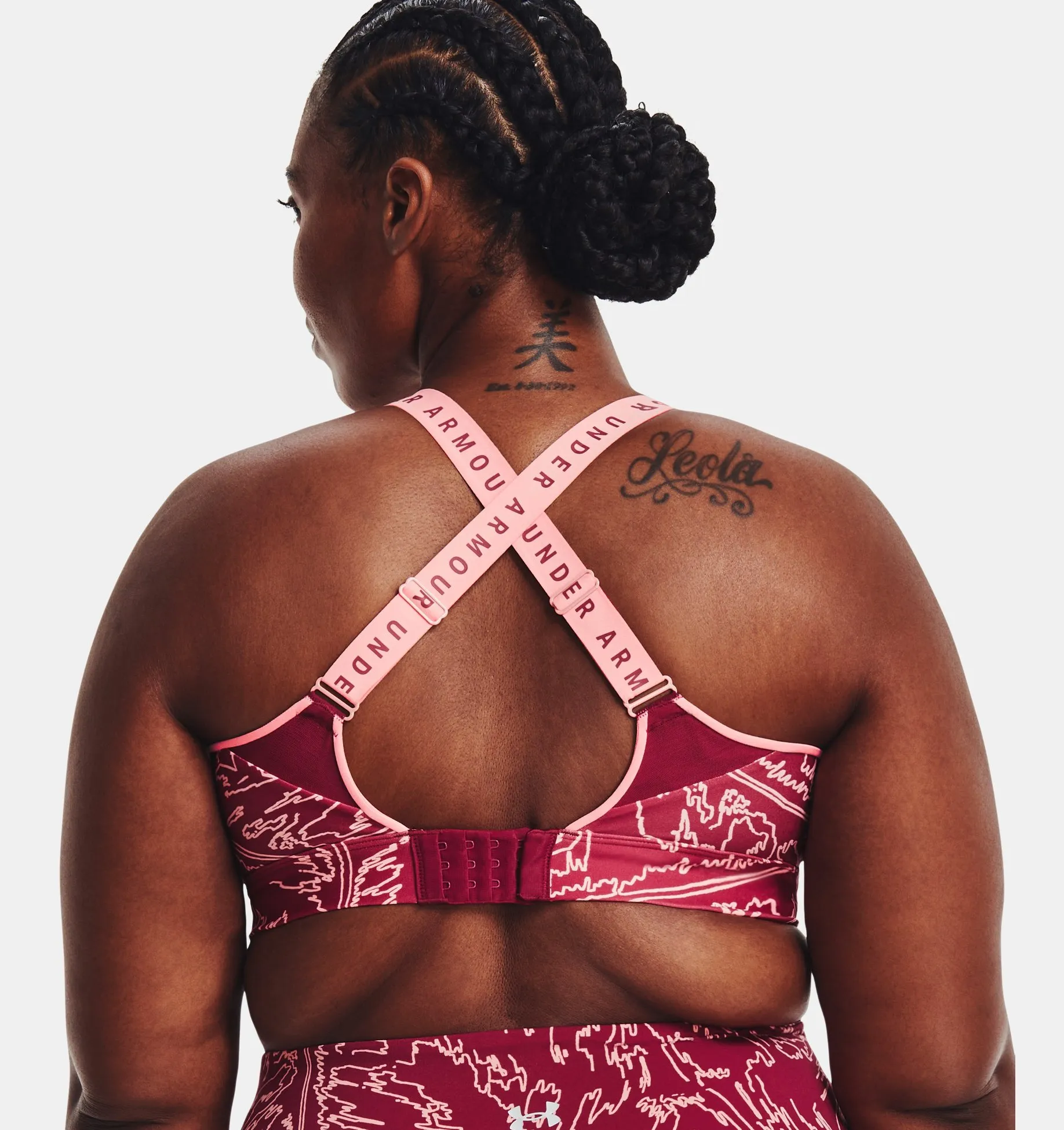 Sport Bra UA Infinity High Printed para Mujer image number 6