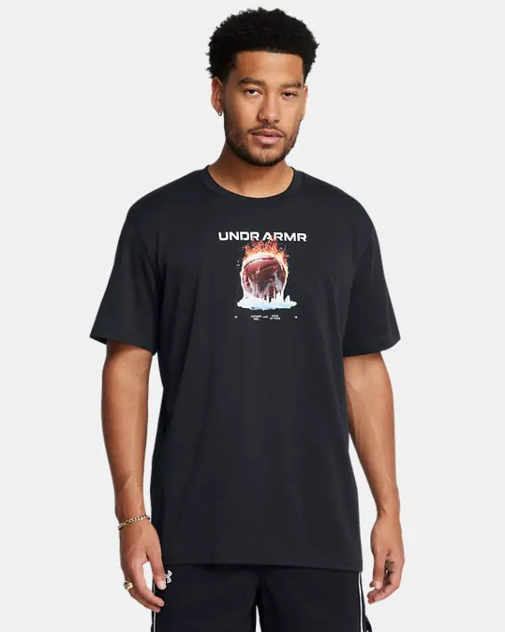 Remera de Basketball UA Heavyweight Fire Ice Basketball