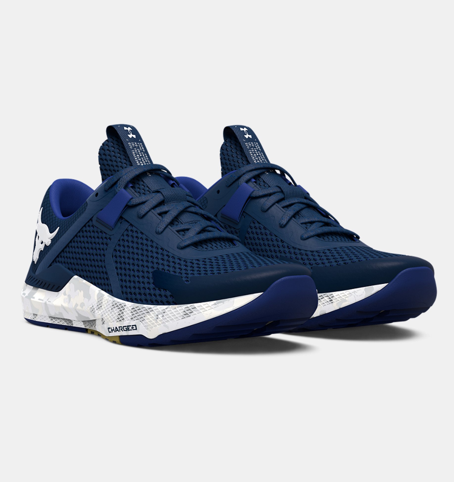 Zapatillas de entrenamiento UA Project Rock BSR 2 Marble Unisex image number 3
