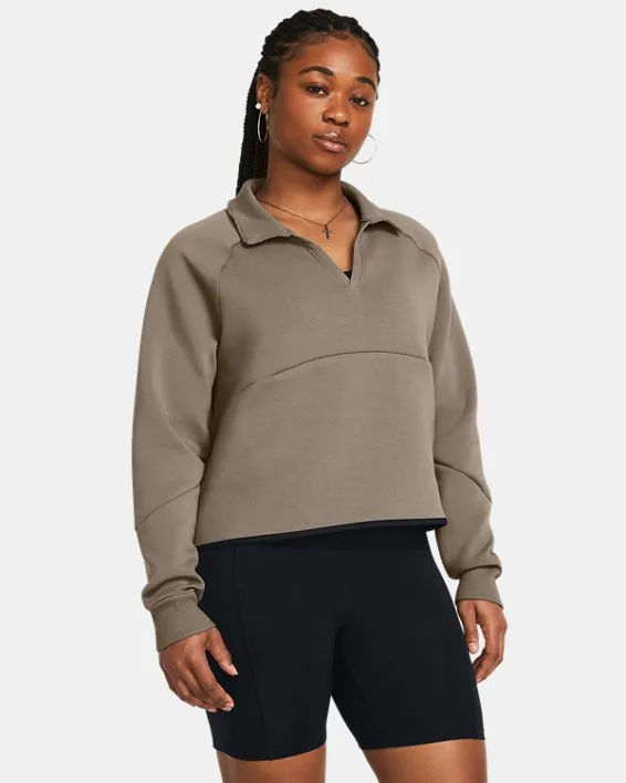 Buzo de entrenamiento UA Unstoppable Fleece Rugby para mujer