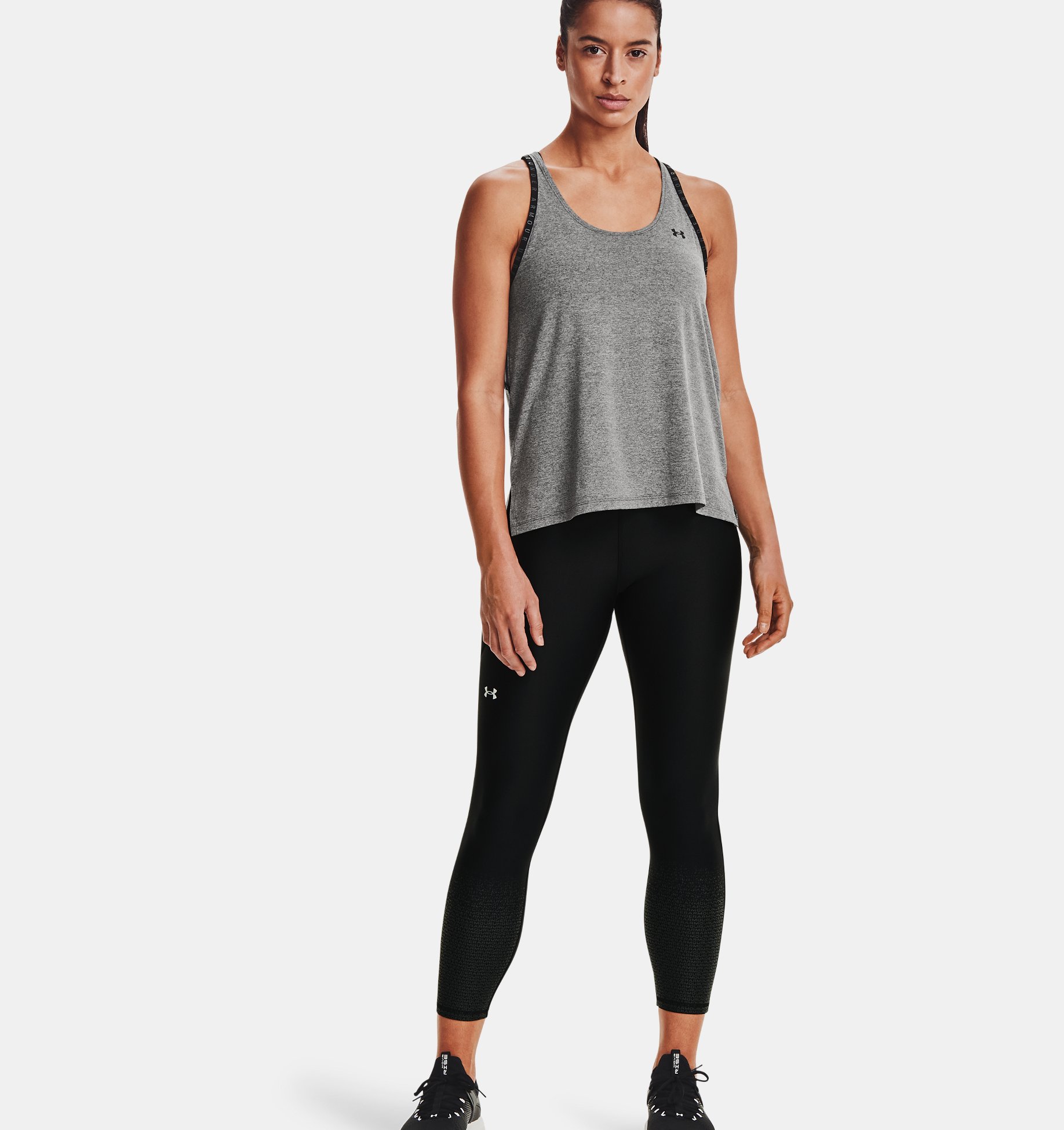 Musculosa de entrenamiento UA Knockout Mesh Back para mujer image number 1