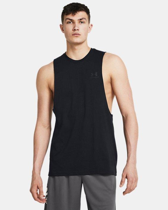 UA LEFT CHEST CUT OFF TANK image number 0