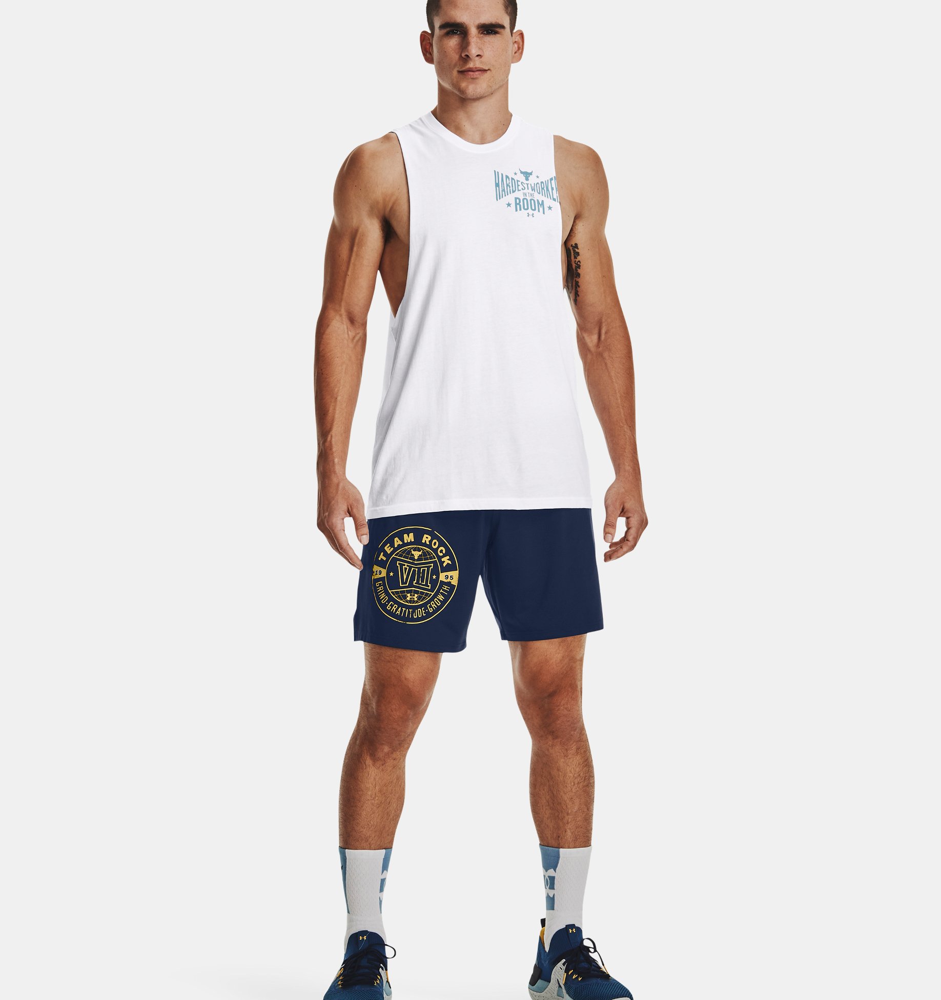 Musculosa UA Project Rock para hombre image number 2