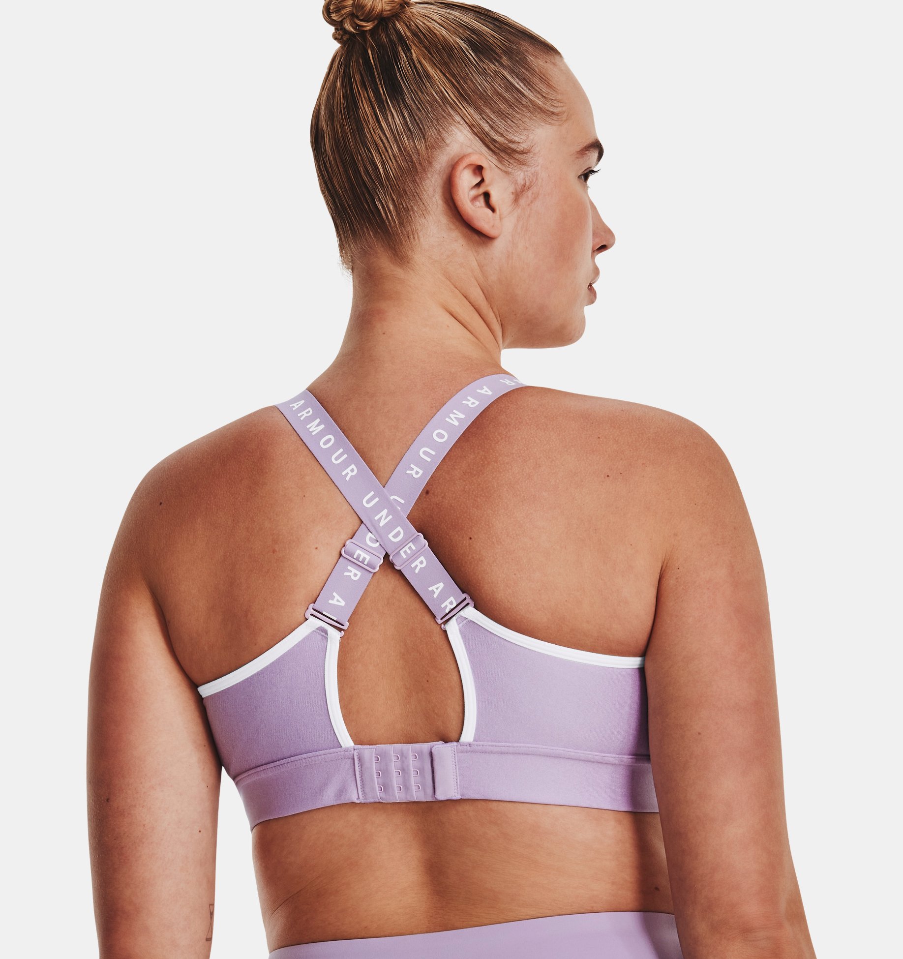 Sport Bra UA Infinity Mid Hthr Cover para mujer image number 7