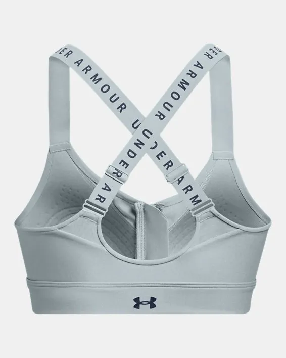UA Infinity High Bra Zip-BLU image number 8