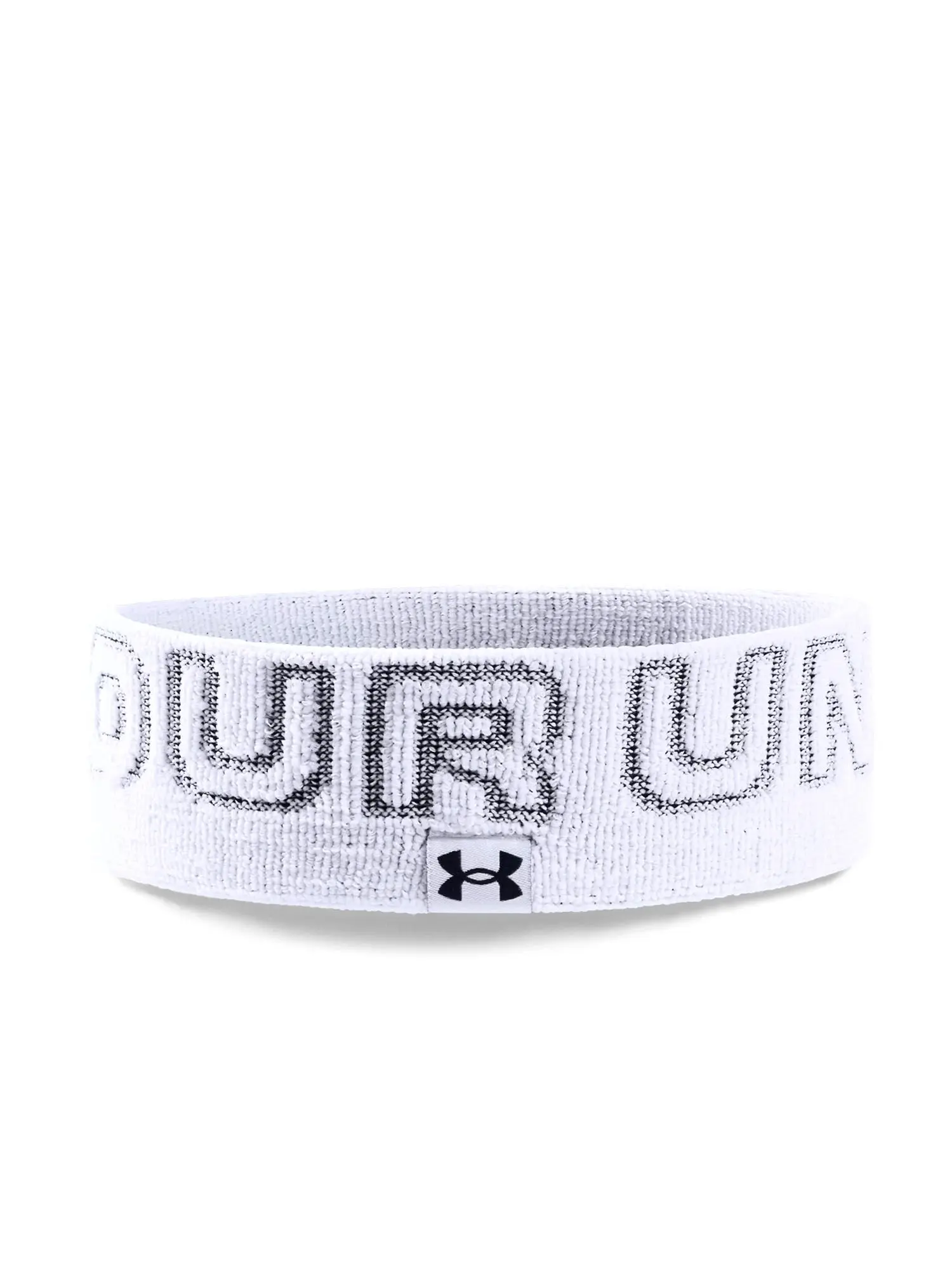 Wordmark Terry Headband-WHT