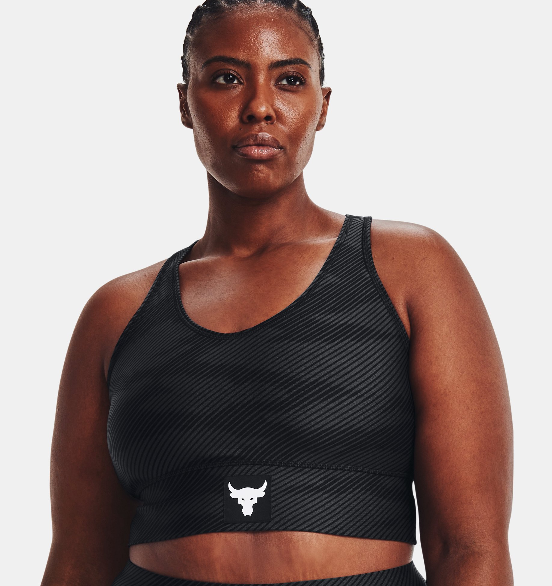 Bra deportivo UA Project Rock HeatGear® para mujer image number 3