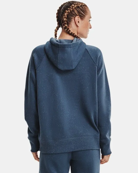 Buzo con capucha UA Rival Fleece Logo para mujer image number 1