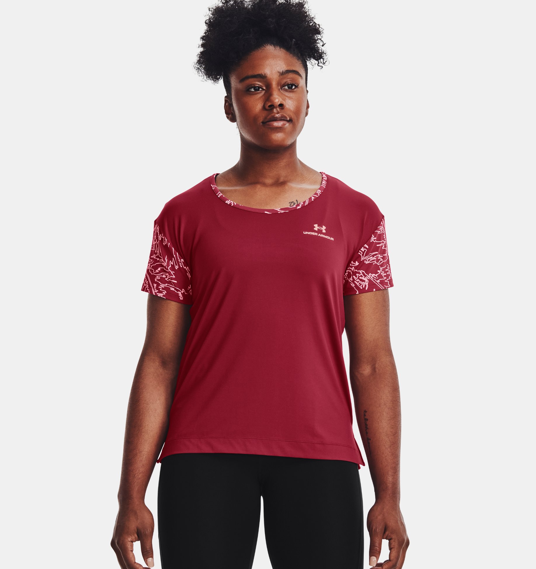 Remera UA RUSH™ Energy Colorblock para mujer