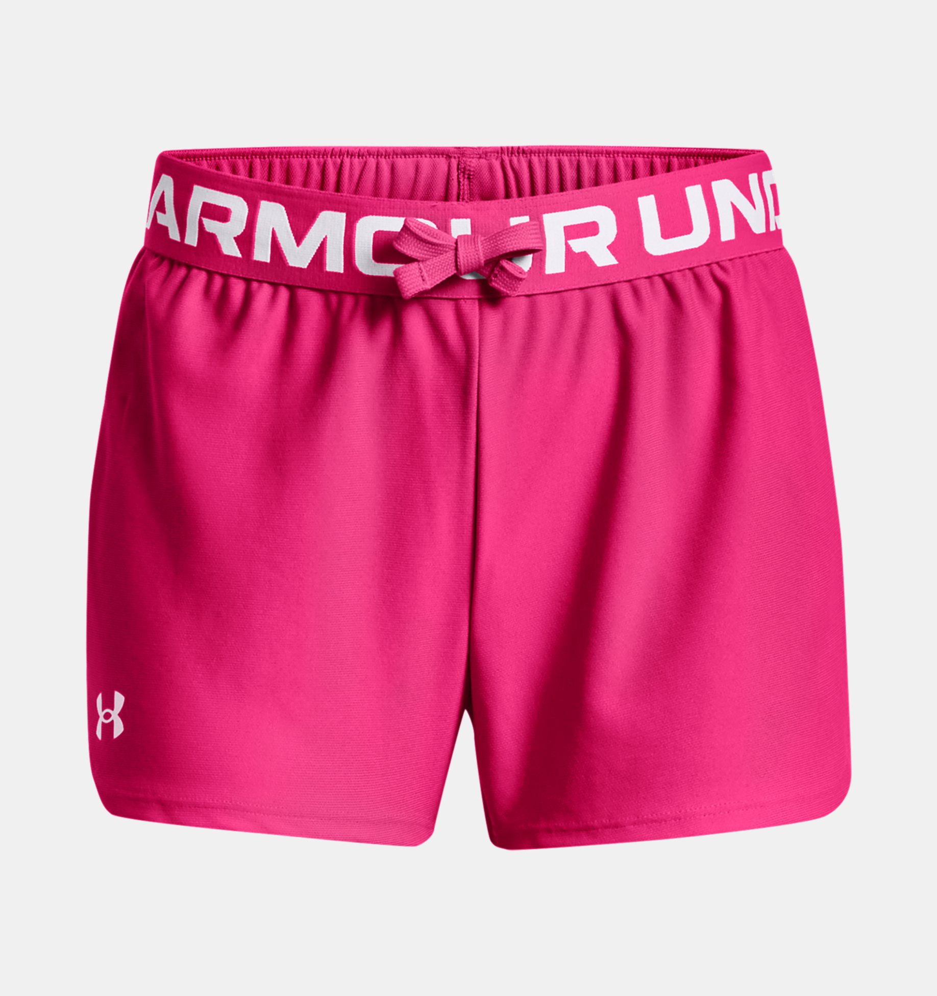 Play Up Solid Shorts-PNK,YXS image number 0