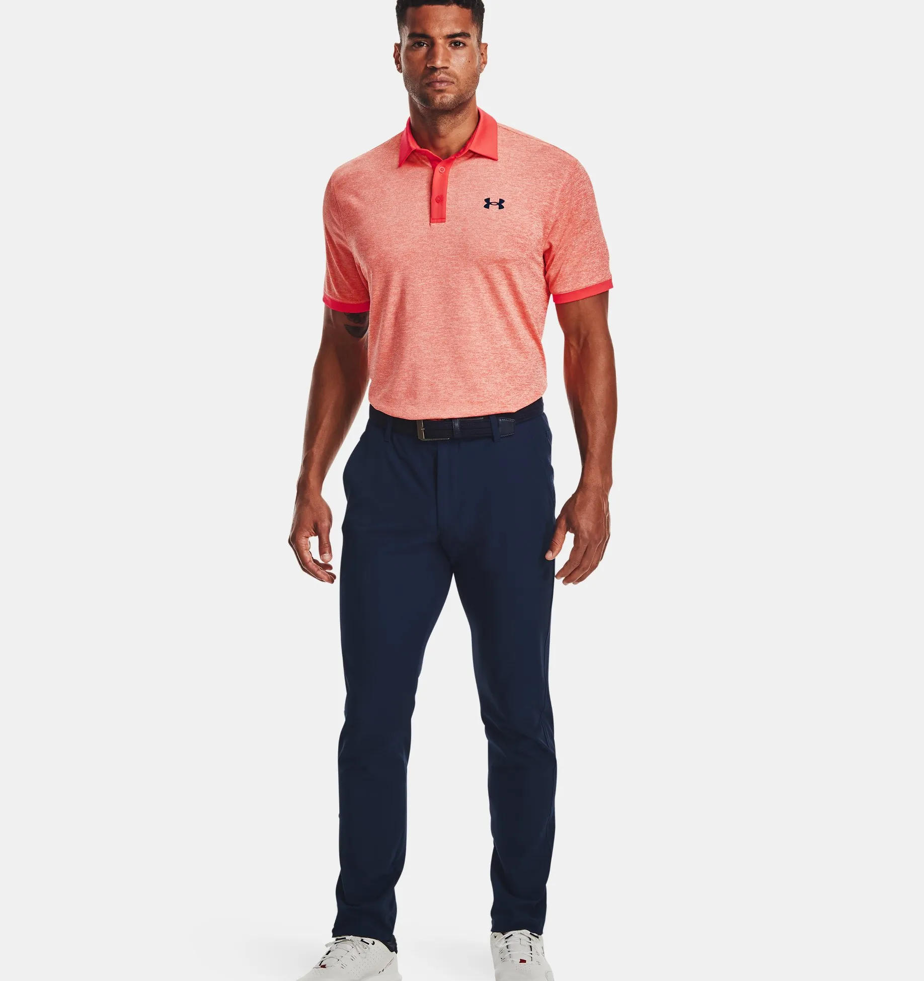 Polo Under Armour Playoff 2.0 Heather para hombre image number 2