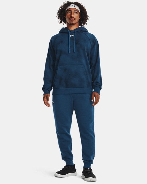Buzo con capucha estampada UA Rival Fleece para hombre image number 2