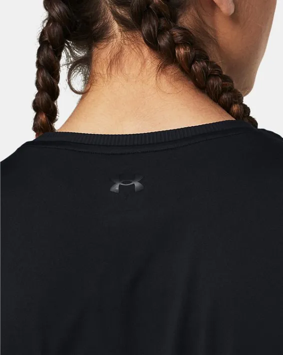Remera crop de Entrenamiento Meridian Bubble Hem para Mujer image number 3