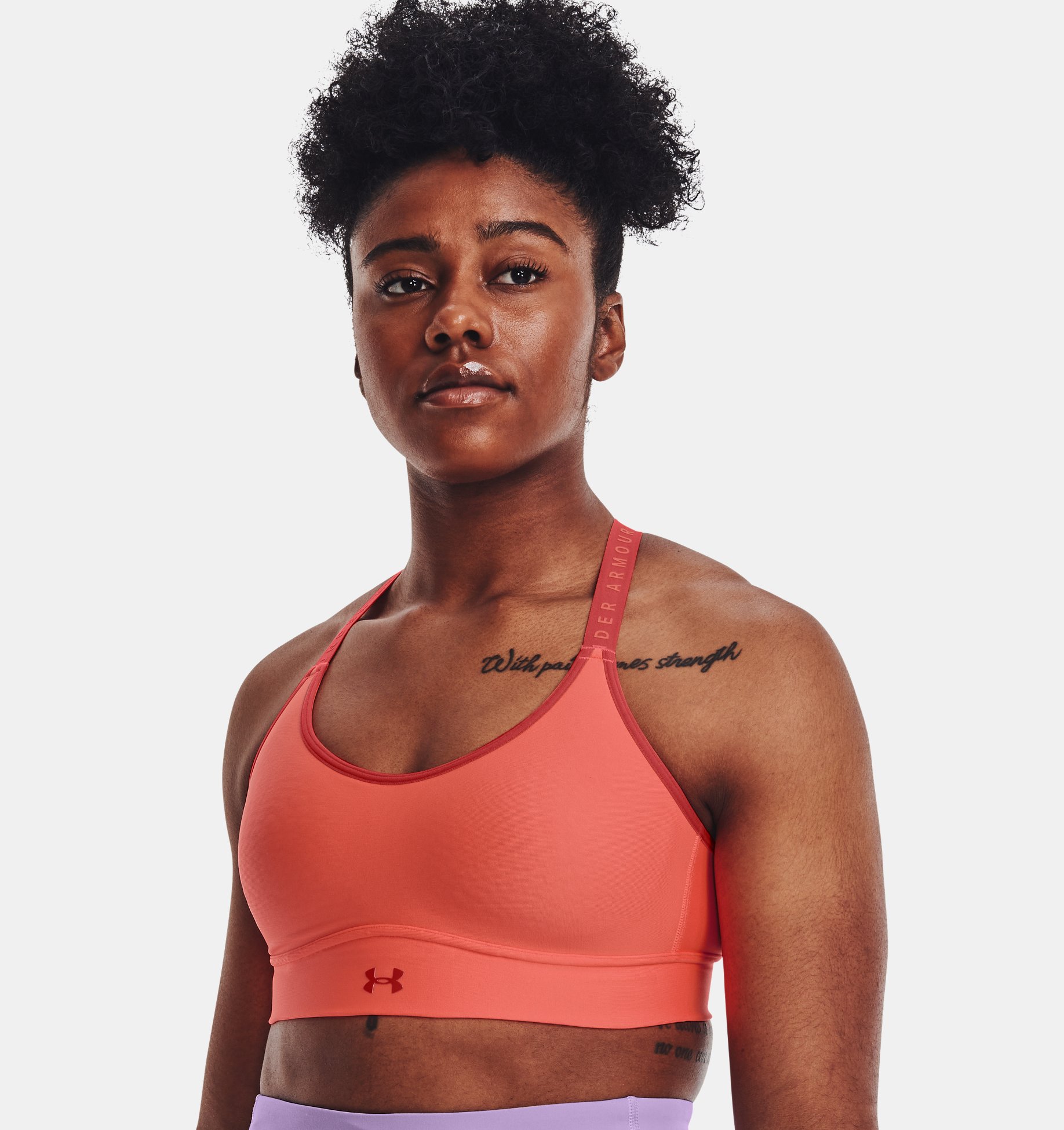 Sport bra UA Infinity Mid Covered para mujer