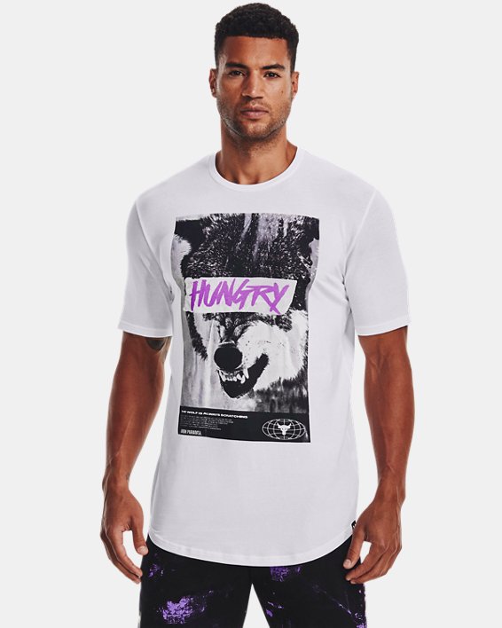 Remera UA Project Rock Statement Hungry para Hombre image number 0