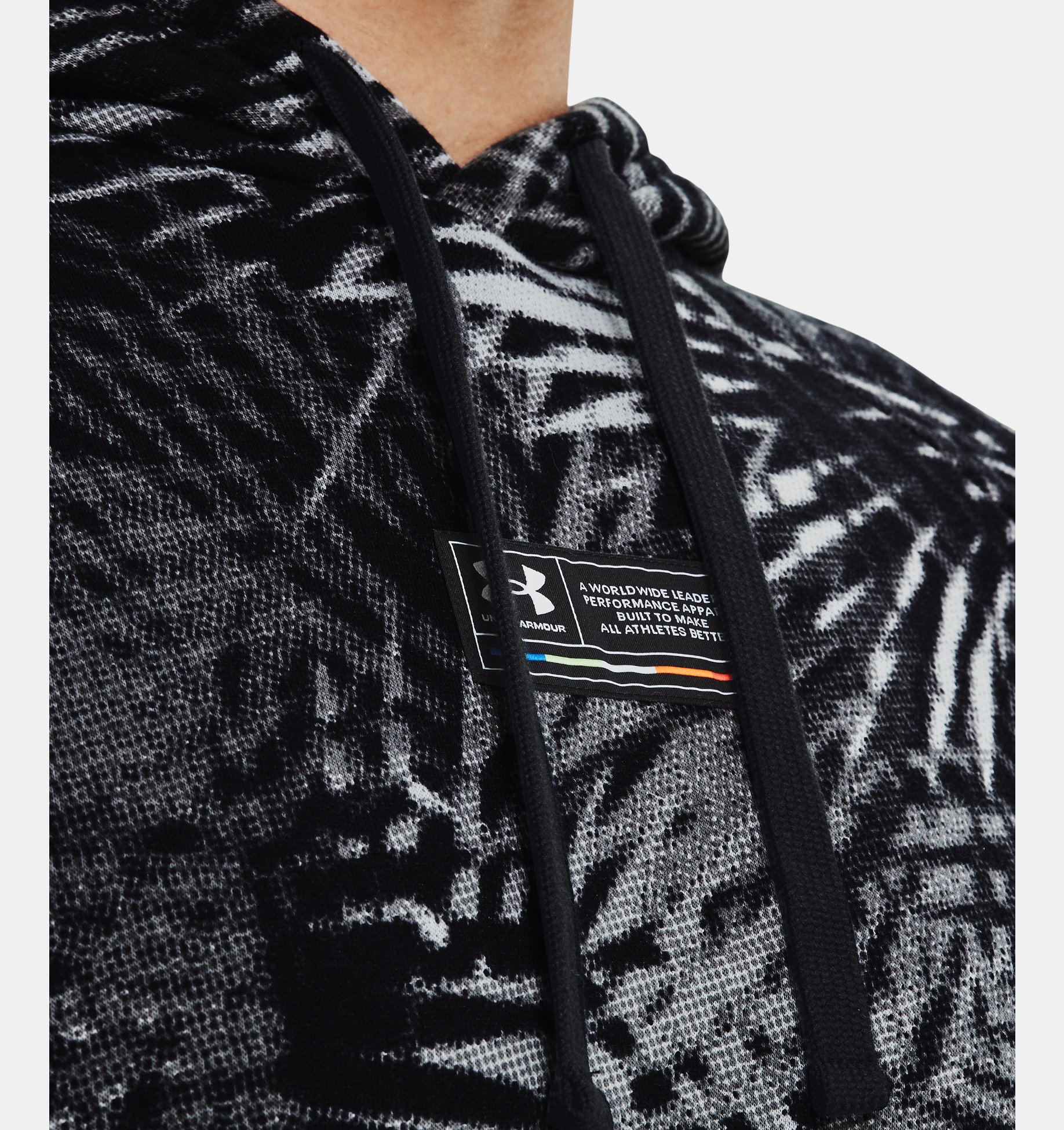 Buzo con capucha UA Rival Fleece Sport Palm Hoodie para hombre image number 3