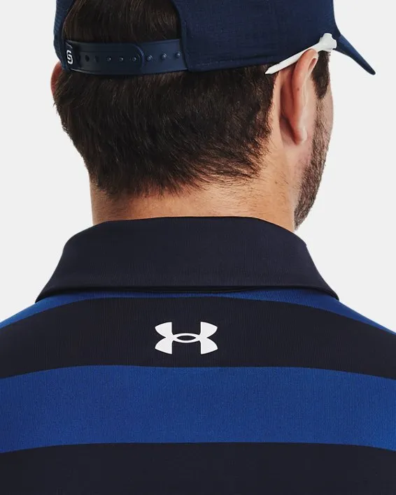 UA Playoff 3.0 Stripe Polo-BLU image number 5