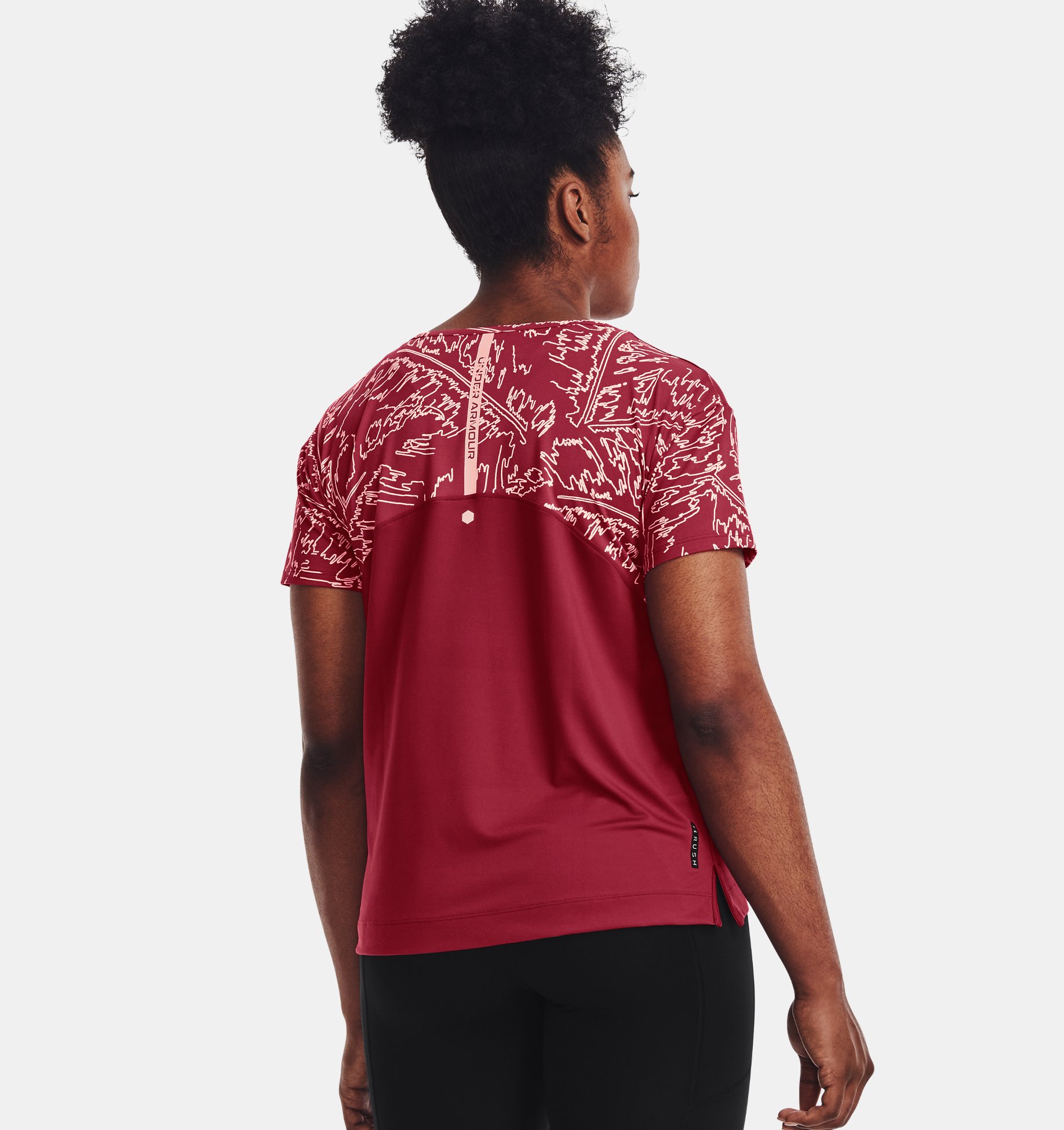 Remera UA RUSH™ Energy Colorblock para mujer image number 1