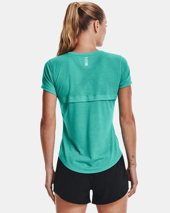 Remera manga corta UA Streaker Run para mujer image number 1