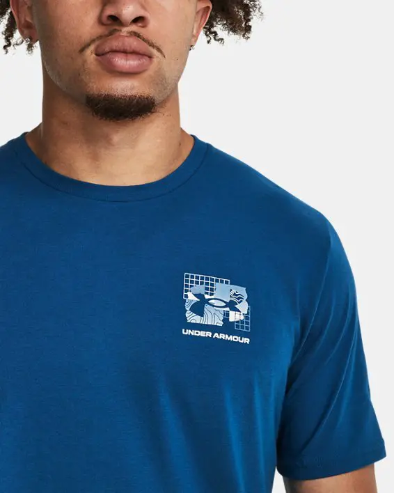 UA OUTDOOR TEAR GRID SS ARG-BLU,XL image number 3