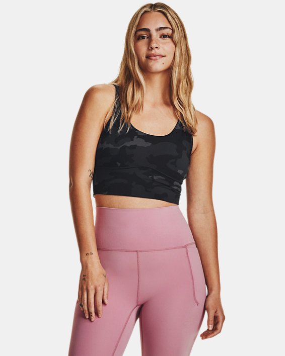  Top de entrenamiento UA Meridian Fitted Printed Crop para mujer image number 0
